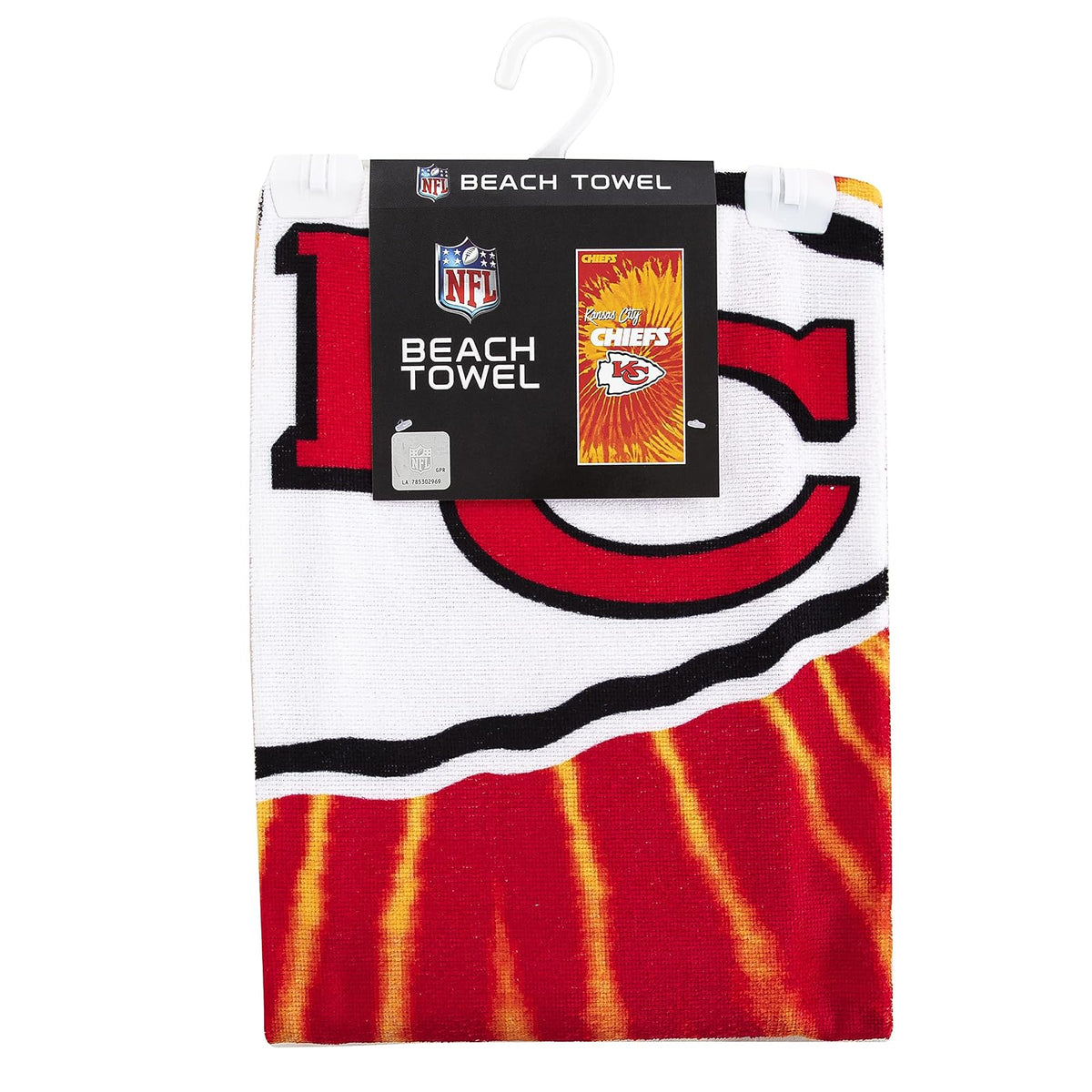 Northwest NFL Kansas City Chiefs - Toalla de Playa Unisex para Adultos, 30 x 60 Pulgadas, psicodélico