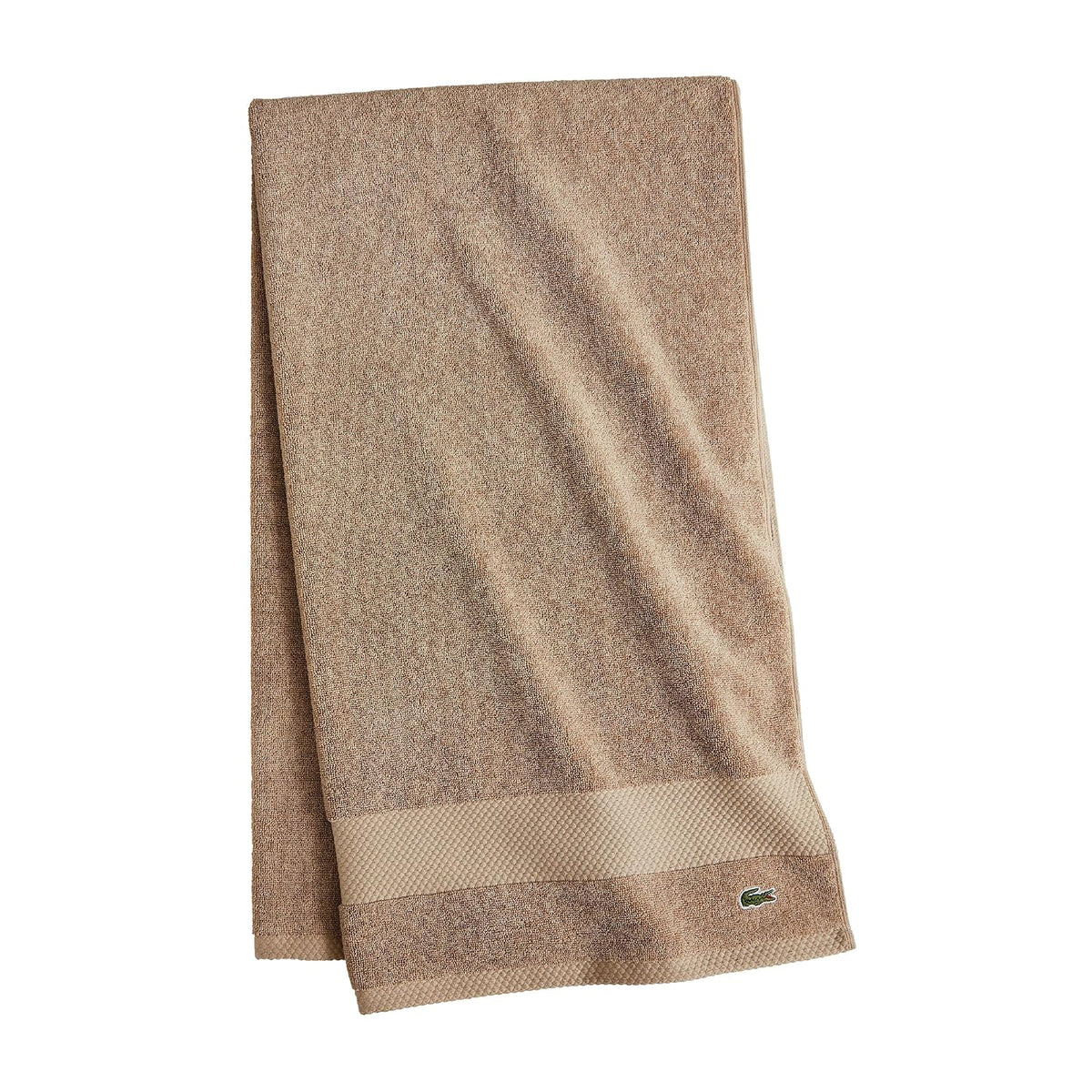Lacoste Heritage Supima Toalla de Algodón - Bath Towel 30x54 - Arena