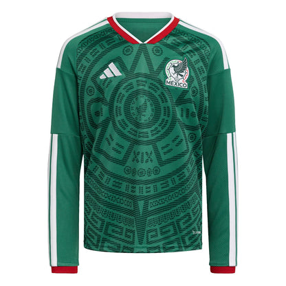 adidas Jersey Local Selección Nacional de México 26 Manga Larga Niños