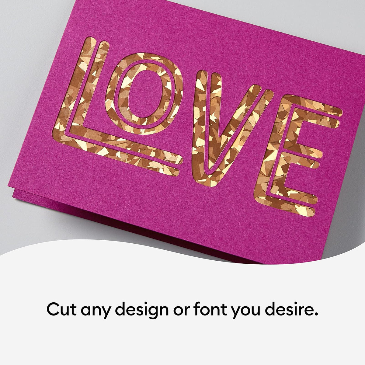 Cricut Cutaway Cards R40, tarjetas de cumpleaños de diseño intrincado, tarjetas de agradecimiento, tarjetas de felicitación personalizadas, respaldo holográfico, compatible con Cricut