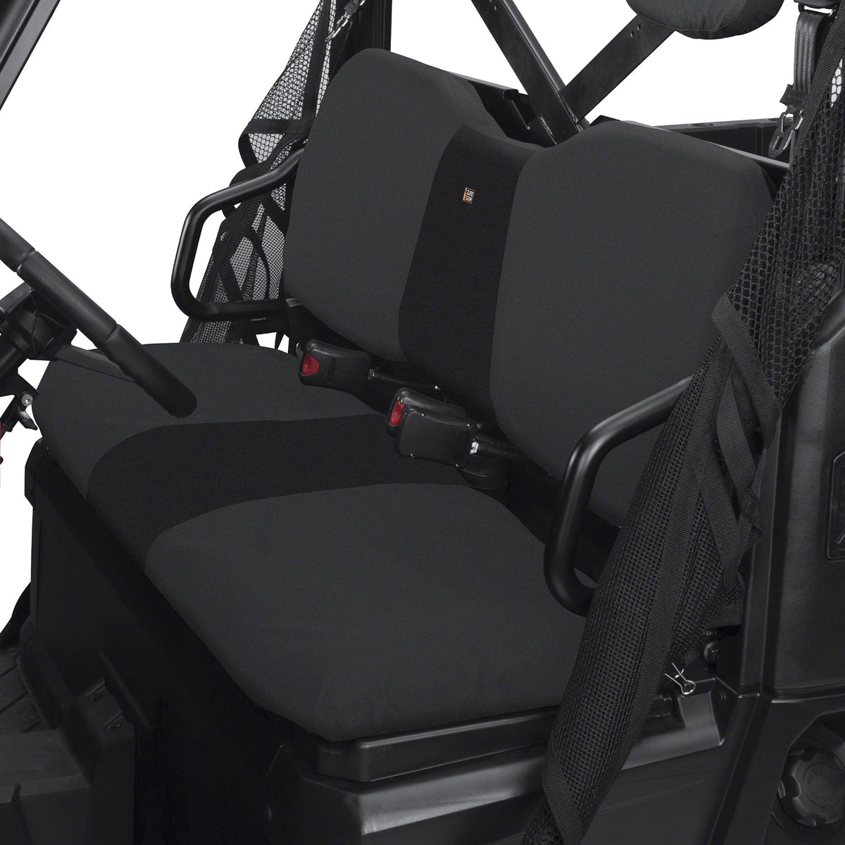 Classic Accessories QuadGear UTV - Funda para Asiento de Banco Polaris Ranger, tamaño Completo, 800, 6 x 6 800, Diesel (Modelos 2015 y Mayores), Color Negro