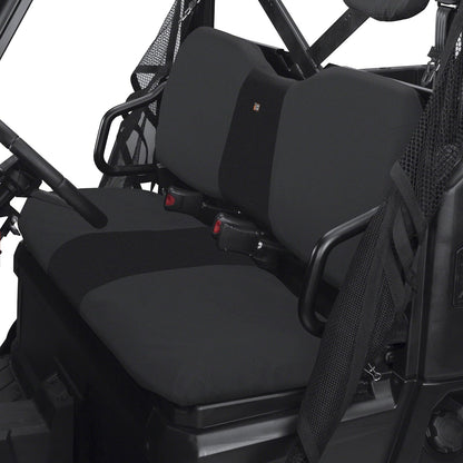 Classic Accessories QuadGear UTV - Funda para Asiento de Banco Polaris Ranger, tamaño Completo, 800, 6 x 6 800, Diesel (Modelos 2015 y Mayores), Color Negro