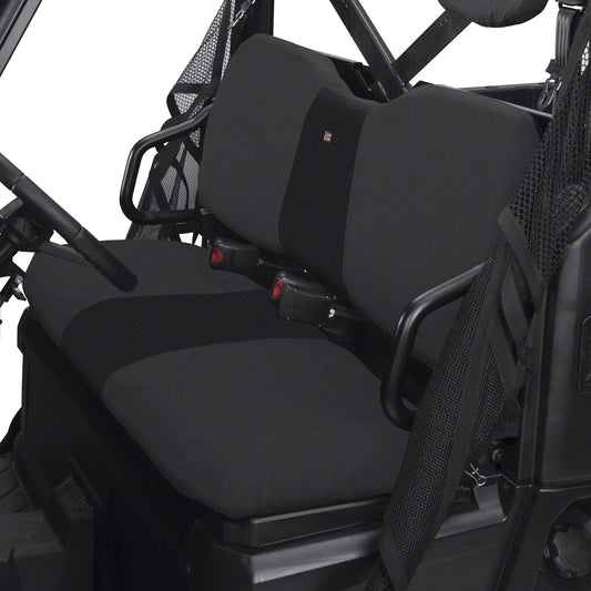 Classic Accessories QuadGear UTV - Funda para Asiento de Banco Polaris Ranger, tamaño Completo, 800, 6 x 6 800, Diesel (Modelos 2015 y Mayores), Color Negro