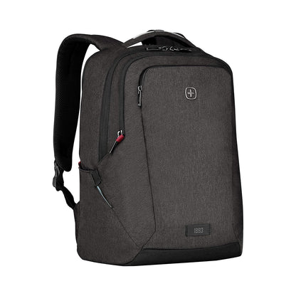 Wenger 611641 Mochila MX Profesional para portatil de hasta 16 pulgadas, Tablet de hasta 10 Pulgadas, 21 litros, Mujeres Hombres, Negocios, Universidad, Viaje Escolares, Color Negro