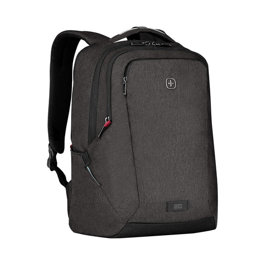 Wenger 611641 Mochila MX Profesional para portatil de hasta 16 pulgadas, Tablet de hasta 10 Pulgadas, 21 litros, Mujeres Hombres, Negocios, Universidad, Viaje Escolares, Color Negro