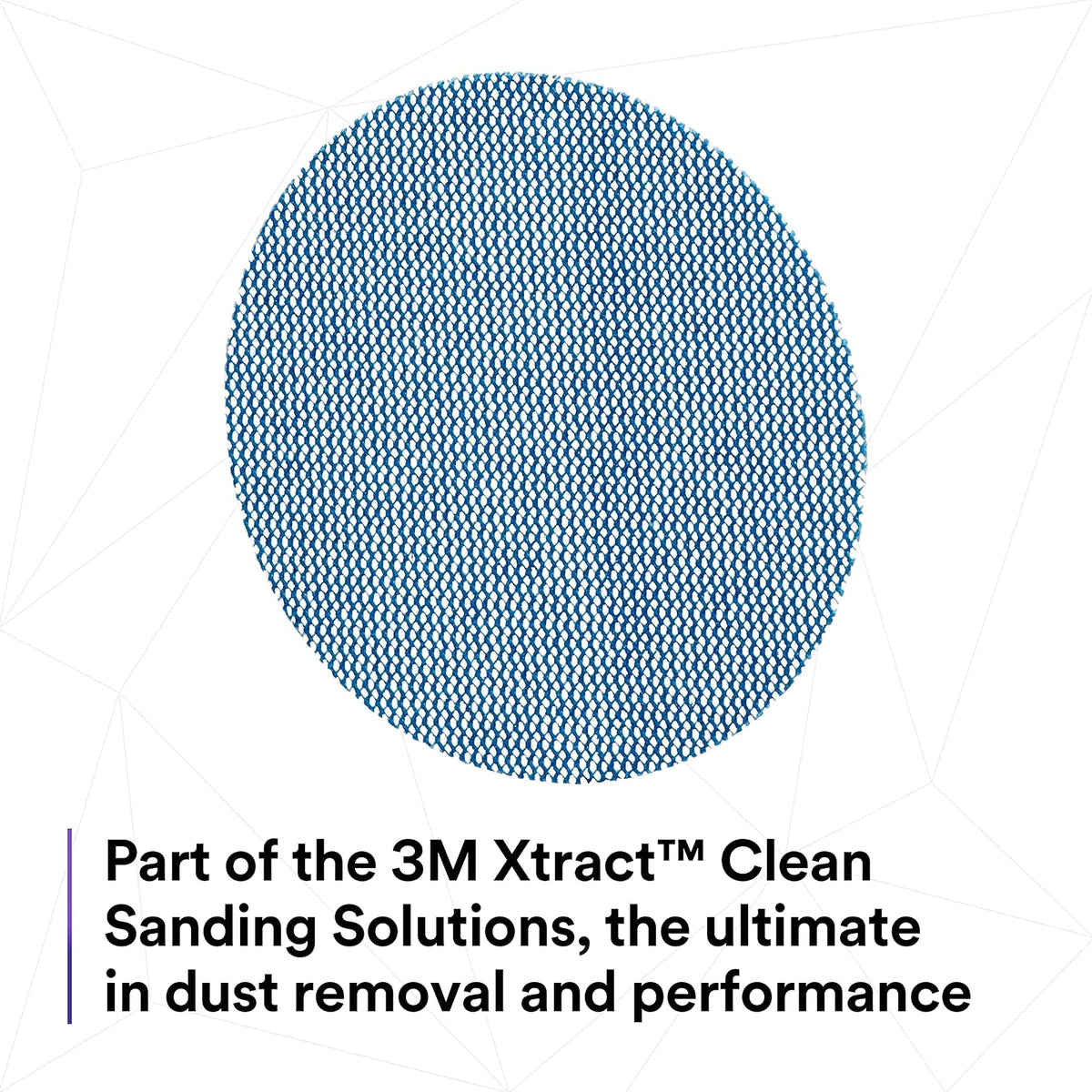 3M Xtract Net Disc 310W, 120+, 5 pulgadas, troquel 500X, paquete de 50 discos de lijado de gancho y bucle, prácticamente sin polvo, opción de valor para metal, madera, compuestos, eliminación de stock