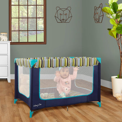Dream On Me Zodiak Cuna Portátil, Azul (Navy), 101.6 x 72 x 73 cm