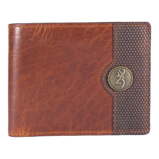Browning - Carteras resistentes para hombre, disponibles en varios estilos, Marrón, Bi-fold