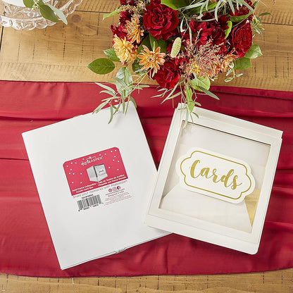 Kate Aspen - Caja para tarjetas de boda, talla única, transparente/dorado