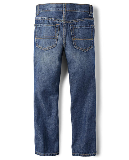 The Children's Place Jeans Rectos para niños, Paquete de 2 Jeans para Niños