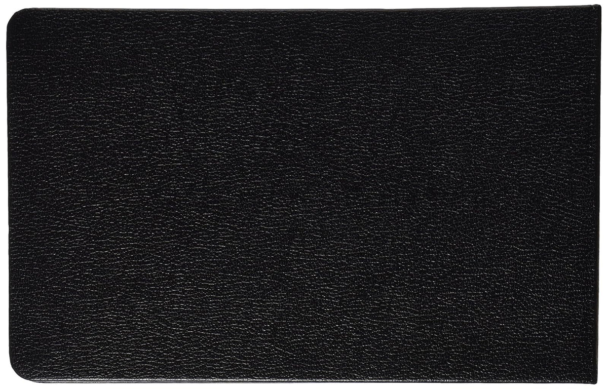 Rediform 63453 1" 4-Ring Ledger Binder con 100 hojas de libros pequeños e índices A-Z (8.5") Negro