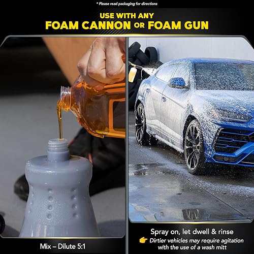 Meguiar's, Shampoo y Acondicionador Para Lavado de Autos, Gold Class, G7164, 1.89 L.