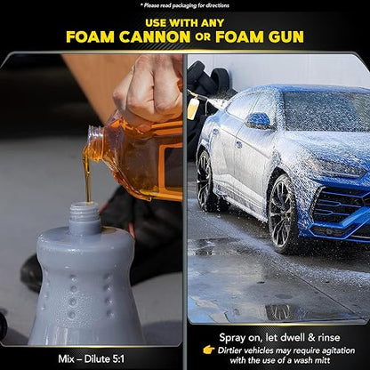 Meguiar's, Shampoo y Acondicionador Para Lavado de Autos, Gold Class, G7164, 1.89 L.