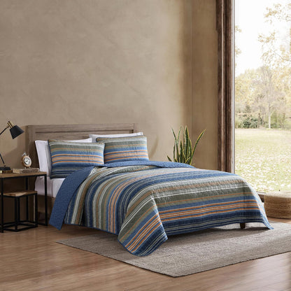 Eddie Bauer Cotton Quilt Set, King, Yakima Valley | Materiales de calidad, tacto suave y cómodo, construcción duradera, fácil cuidado, lavable a máquina