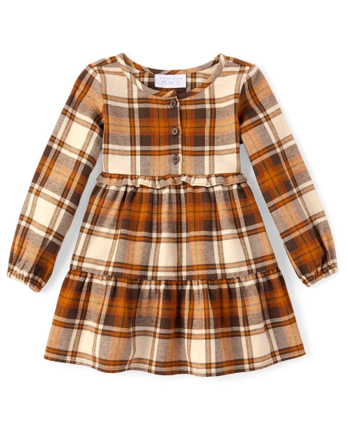 The Children's Place Vestido de Moda de Manga Larga para niños pequeños Atuendo de Jugador para Bebé-Niñas