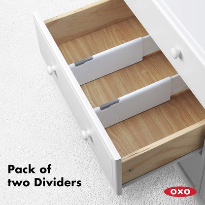 Oxo Good Grips - Separador de cajones expandible, Paquete de 2