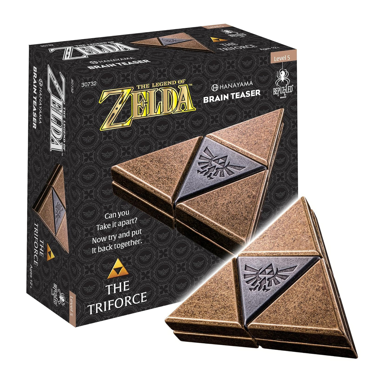 Legend of Zelda Espada Maestra Rompecabezas de Metal Hanayama Nivel 6 - Triforce