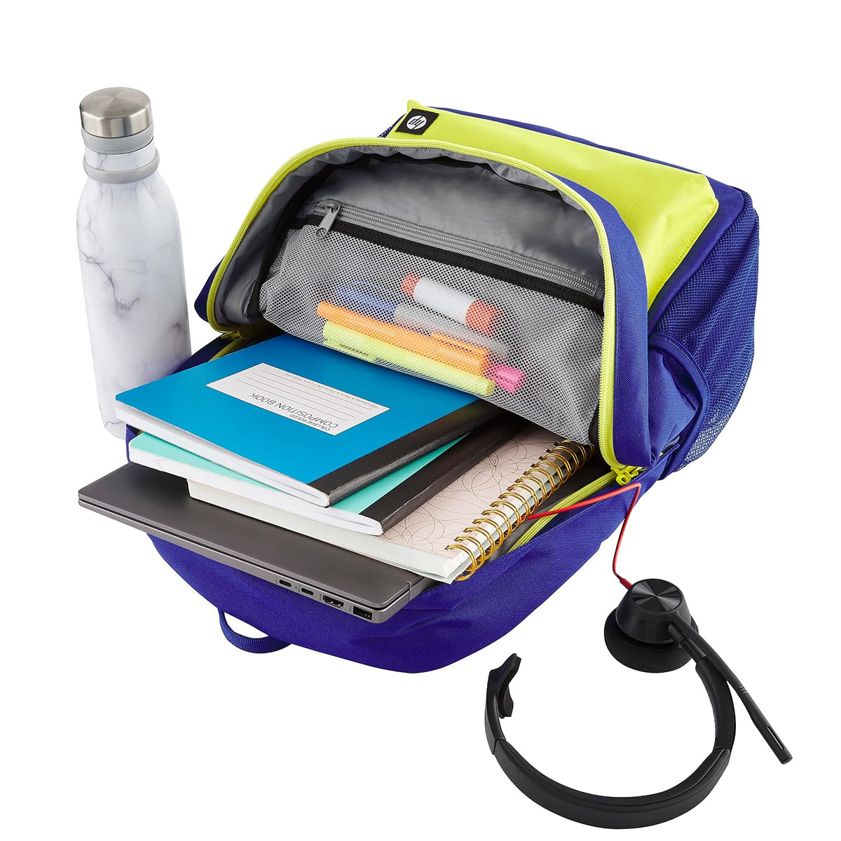 HP Mochila unisex para computadora portátil, compartimento para portátil de 15,6 pulgadas