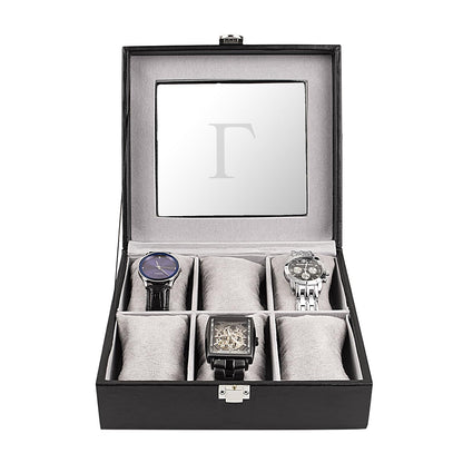 Cathy 's Concepts Personalizado para Hombre Caja de Reloj de Piel sintético, L, 1