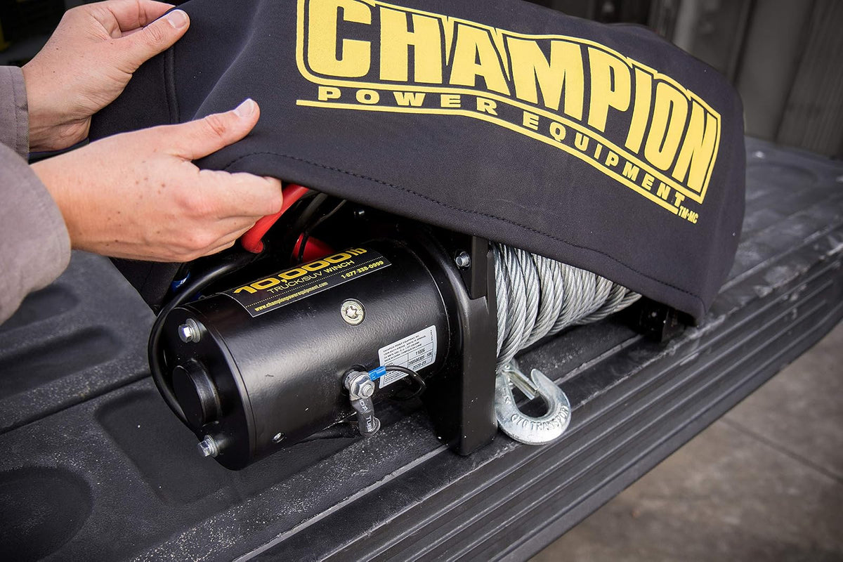 Champion Power Equipment 18035 - Funda de Almacenamiento de Neopreno Resistente a la Intemperie para cabrestantes de 8000-12 Libras