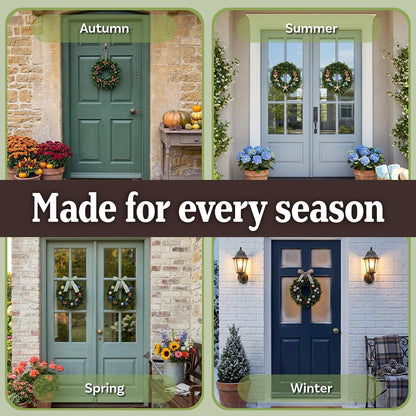 Pure Garden 50-110 Boxwood Wreath, Round, 14"