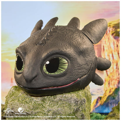 Dreamworks, Dragons, How To Train Your Dragon, Máscaraelectrónica lanza y ruge de Toothless, disfraces infantiles y para juegos de imitación para niños y niñas a partir de 4 años