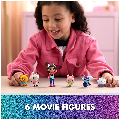 Gabby's Dollhouse: The Movie, Set de los gatoaventureros, Set de 11 Piezas con Figuras de Juguete y Accesorios, Juguetes para niños y niñas de 3 años