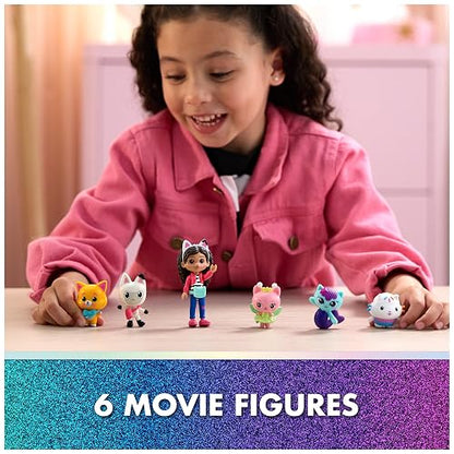 Gabby's Dollhouse: The Movie, Set de los gatoaventureros, Set de 11 Piezas con Figuras de Juguete y Accesorios, Juguetes para niños y niñas de 3 años