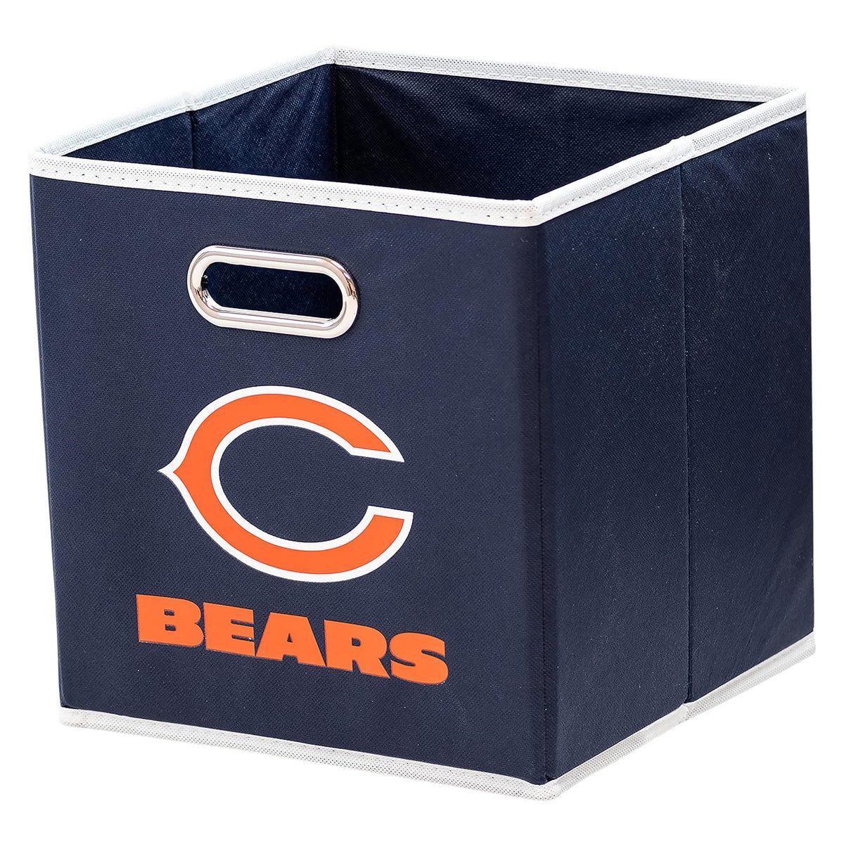 Franklin Sports Cubos de Almacenamiento de Tela de Equipo de NFL Hecho para Adaptarse a los organizadores de Almacenamiento (27.9 x 26.6 x 26.6 cm) - Chicago Bears