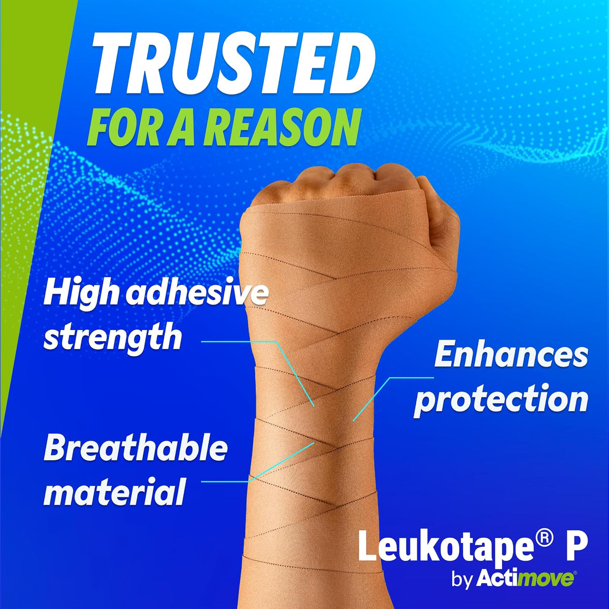 BSN Medical bei076168 Leukotape P cinta deportiva, 1 1/5.1 cm X 13.7 m