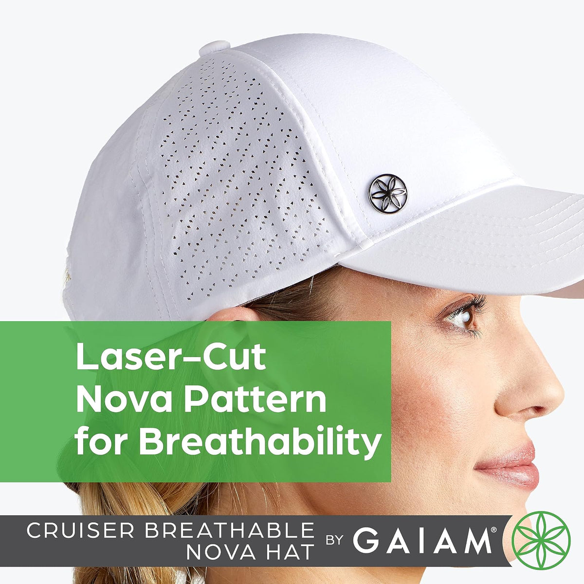 gaiam Hat - Cruiser Nova Cruiser - Gorro Nova Transpirable, Color Negro Mujer