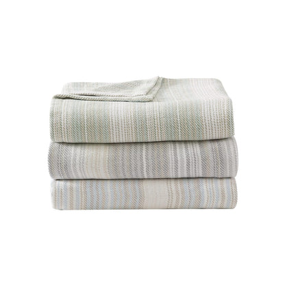 Tommy Bahama - Manta King de algodón Suave, Ropa de Cama Inspirada en la Costa, Esencial para Ropa de Cama (Verde arenoso, King)