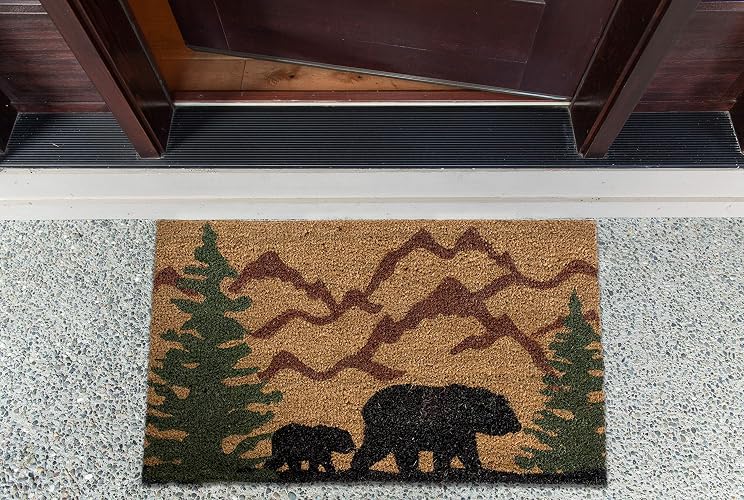 DII Animal Collection - Felpudo de Coco Natural, 17 x 29 Pulgadas, Bear Country