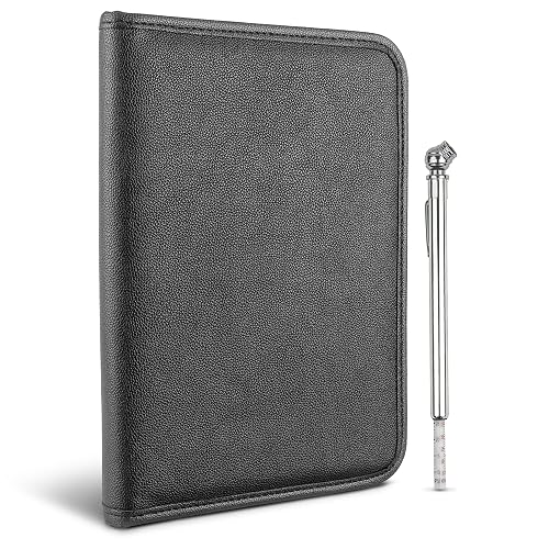 Samsill - Soporte para registro y seguro de automóvil, organizador de guantera Maunal del propietario, 7.25 x 10 pulgadas, soporte para documentos de automóvil, color negro