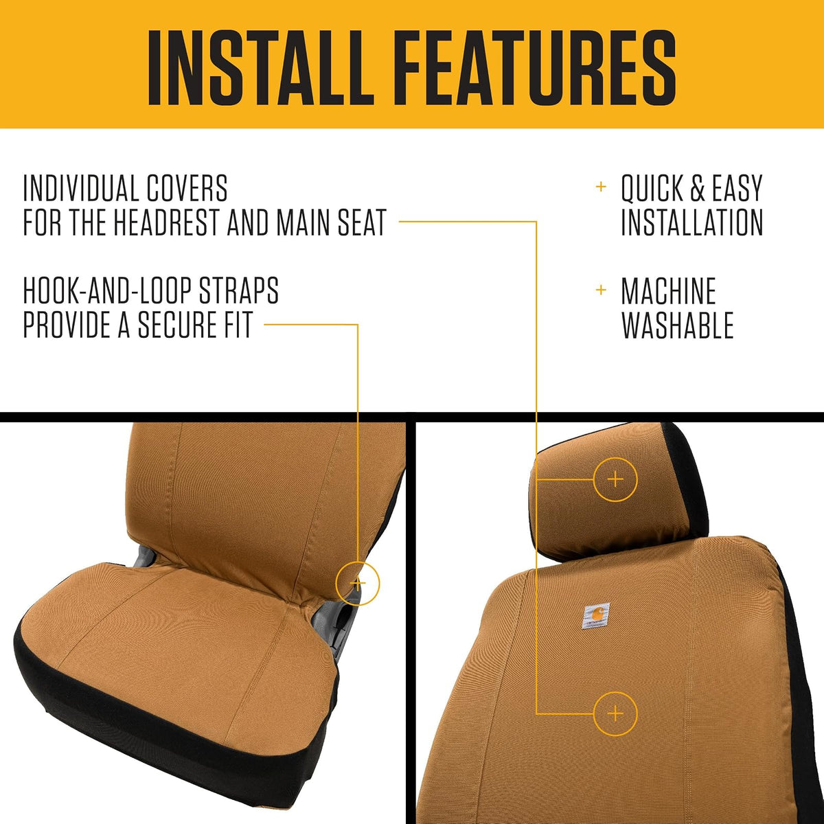 Carhartt X-Games - Fundas universales unisex para asiento bajo