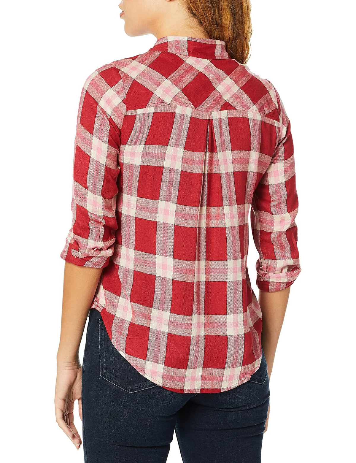 Lucky Brand Camisa de Cuadros teñidos de Hilo para Mujer