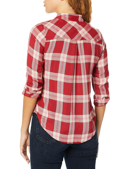 Lucky Brand Camisa de Cuadros teñidos de Hilo para Mujer