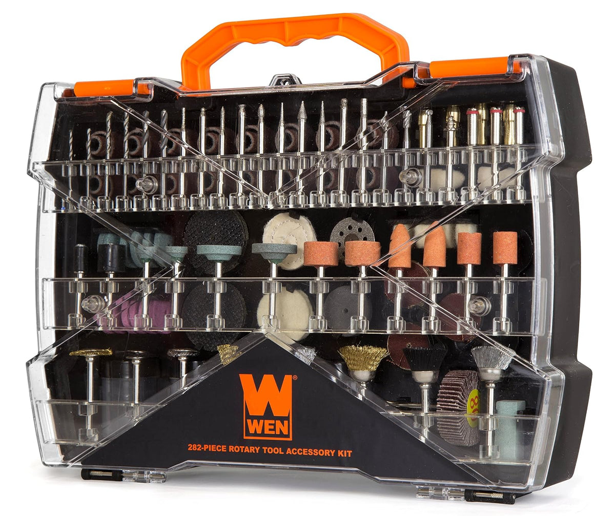 WEN Juego de Accesorios para Herramienta Rotatoria, 320 Piezas - 282 Pieces