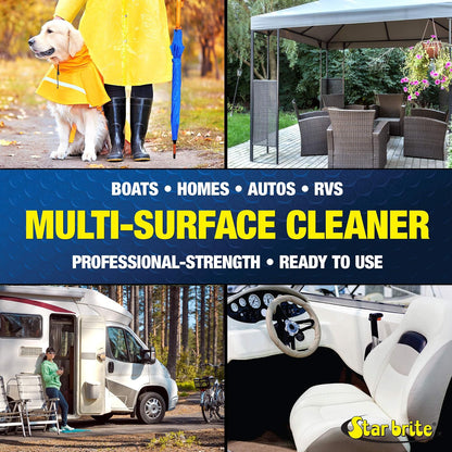 Star brite Ultimate Vinyl Clean (96232) Interior/Exterior Multi-Surface Cleaner - 32 oz Sprayer