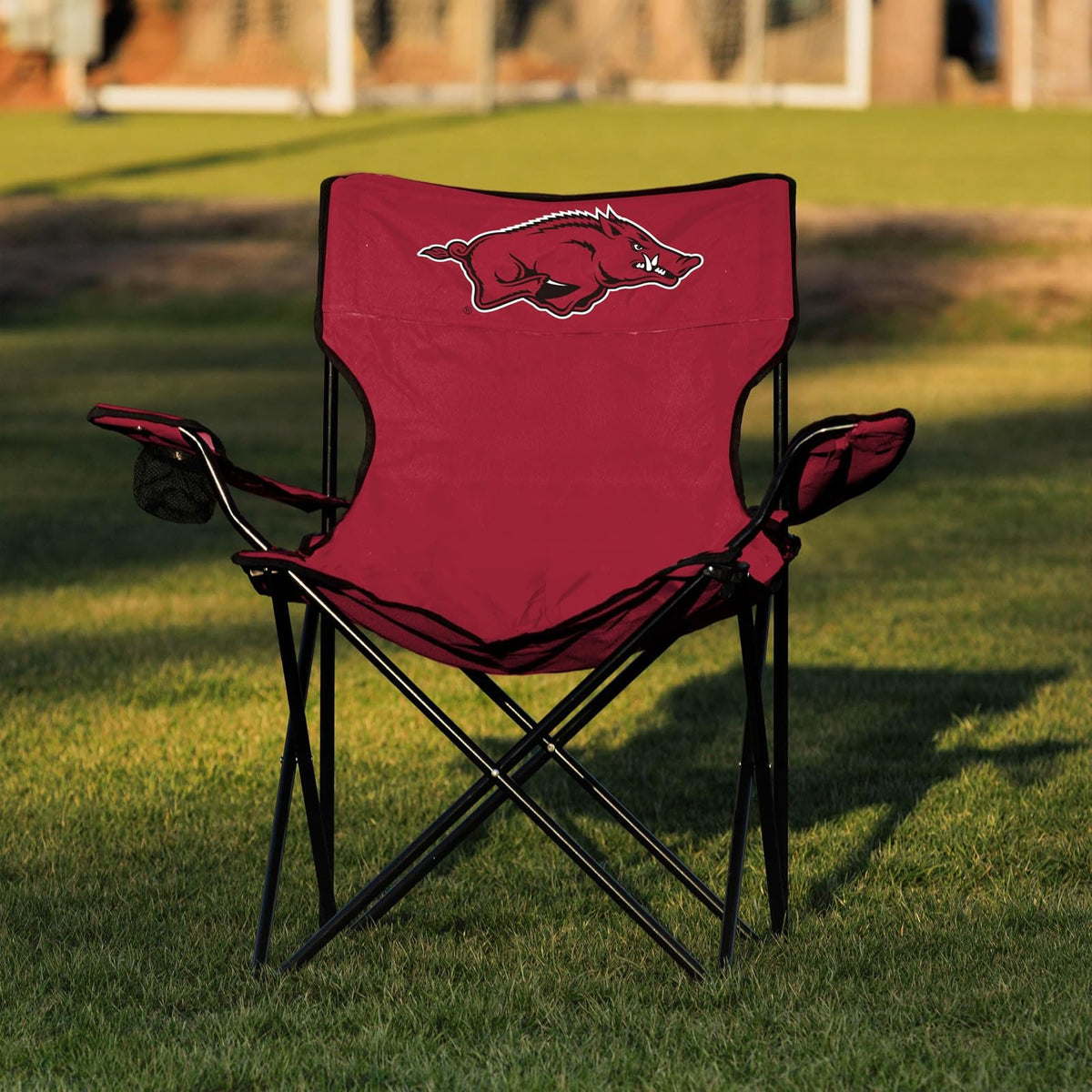 logobrands NCAA Arkansas Razorbacks Quad Chair, Adult, Red