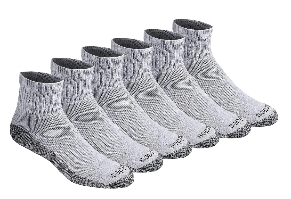 Dickies Calcetines Dri-Tech Control de Humedad para Hombre - G - Gris (6 pares)