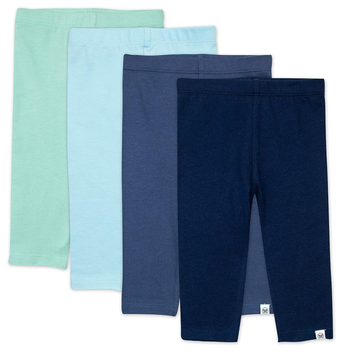 HonestBaby Paquete de 4 Mallas de algodón orgánico. Leggings para bebés Unisex