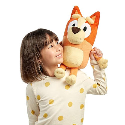 Bluey - Peluche de Bingo de 16 Pulgadas - Compañero de Tiempo de Juego y Siesta, tamaño Jumbo, Materiales Suaves de Lujo, abrazables, Mejor Amigo