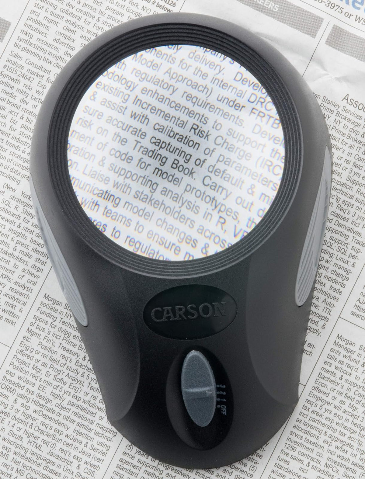 Carson LumiLoupe Ultra Lupa 5X de Sobremesa con Luz LED