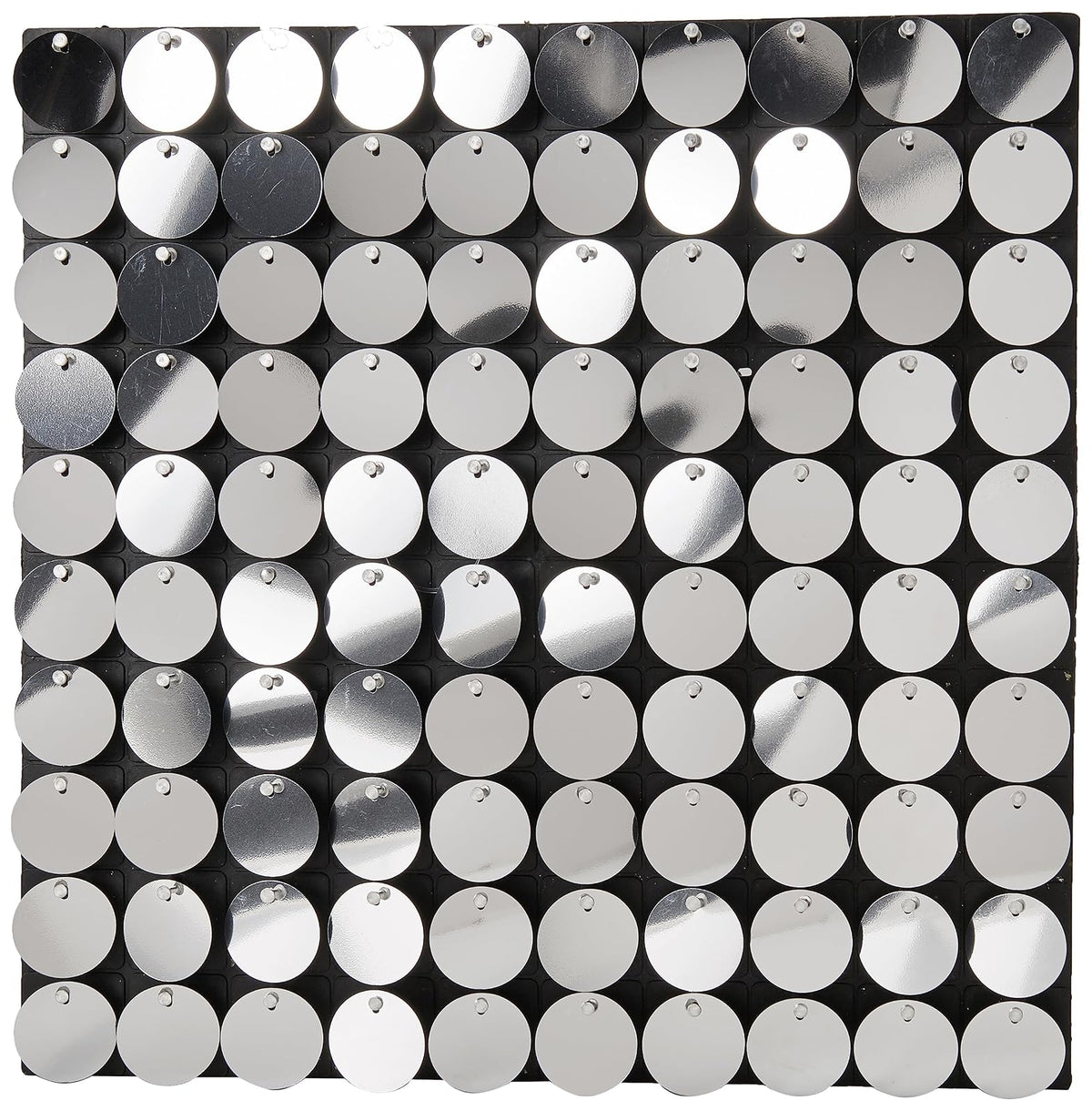 Panel de Lentejuela Color Plata Fantasias Miguel Panel Decorativo Armar Fondo Shimmer Wall Cumpleaños Fotografia XV Años Bodas Graduaciones 30x30 cm Marca Mylin 1 pieza