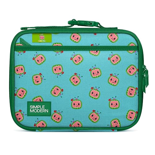 Simple Modern colección Hadley - Lonchera para niños, diseño de CoComelon, reutilizable, recipientes de comida con bolsillos exteriores e interiores, para la escuela, sandías CoComelon