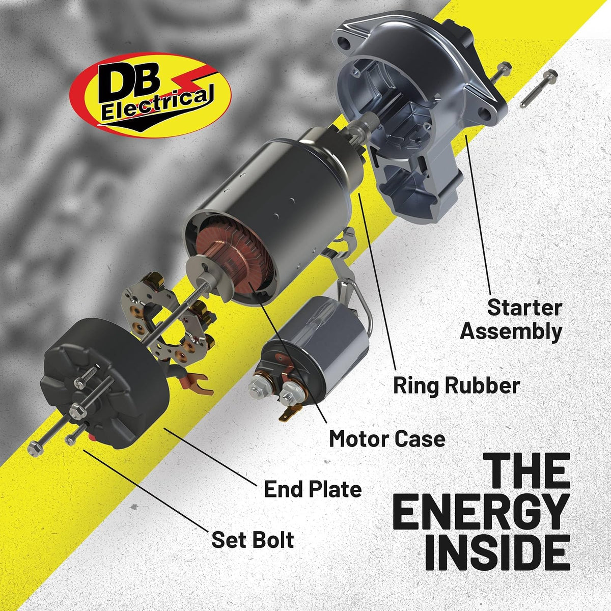 DB Electrical 410-52175 Motor de Arranque para Harley-Davidson FLD Dyna Switchback 2012-2016, FLHP Road King