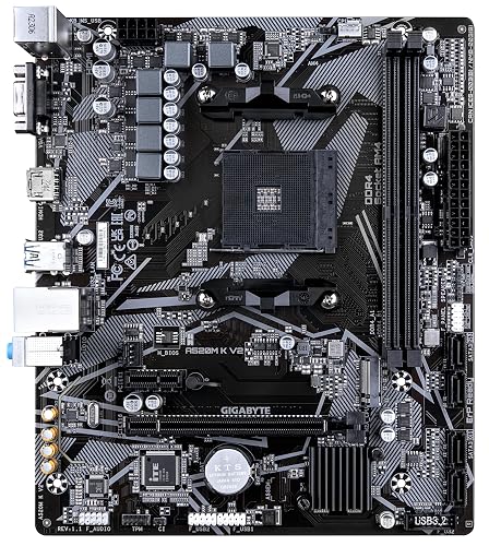 GIGABYTE Motherboard A520M K V2 - Socket AMD AM4 - AMD A520