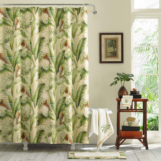 Tommy Bahama Palmiers, Shower Curtain, Medium Green