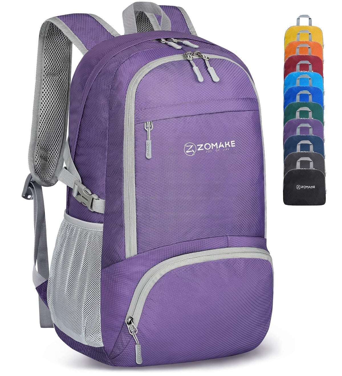 ZOMAKE Ultraligera Plegable Mochila, 30L Resistente Agua Viaje Mochila Liviana Empacable Bolsa Acampar Senderismo Camina Mochila